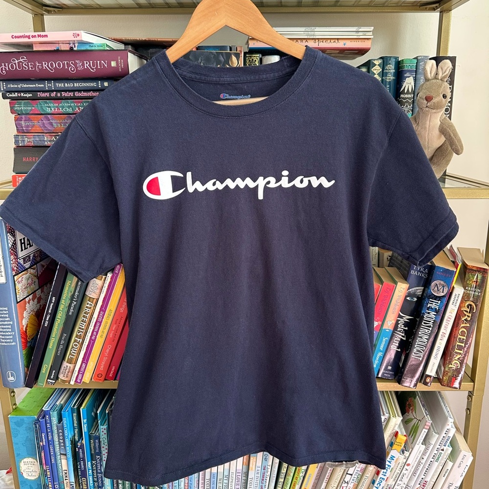 Classic Champion Navy Blue T-Shirt 👕